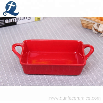 Baking Pan Ceramic Ovenware With Handle